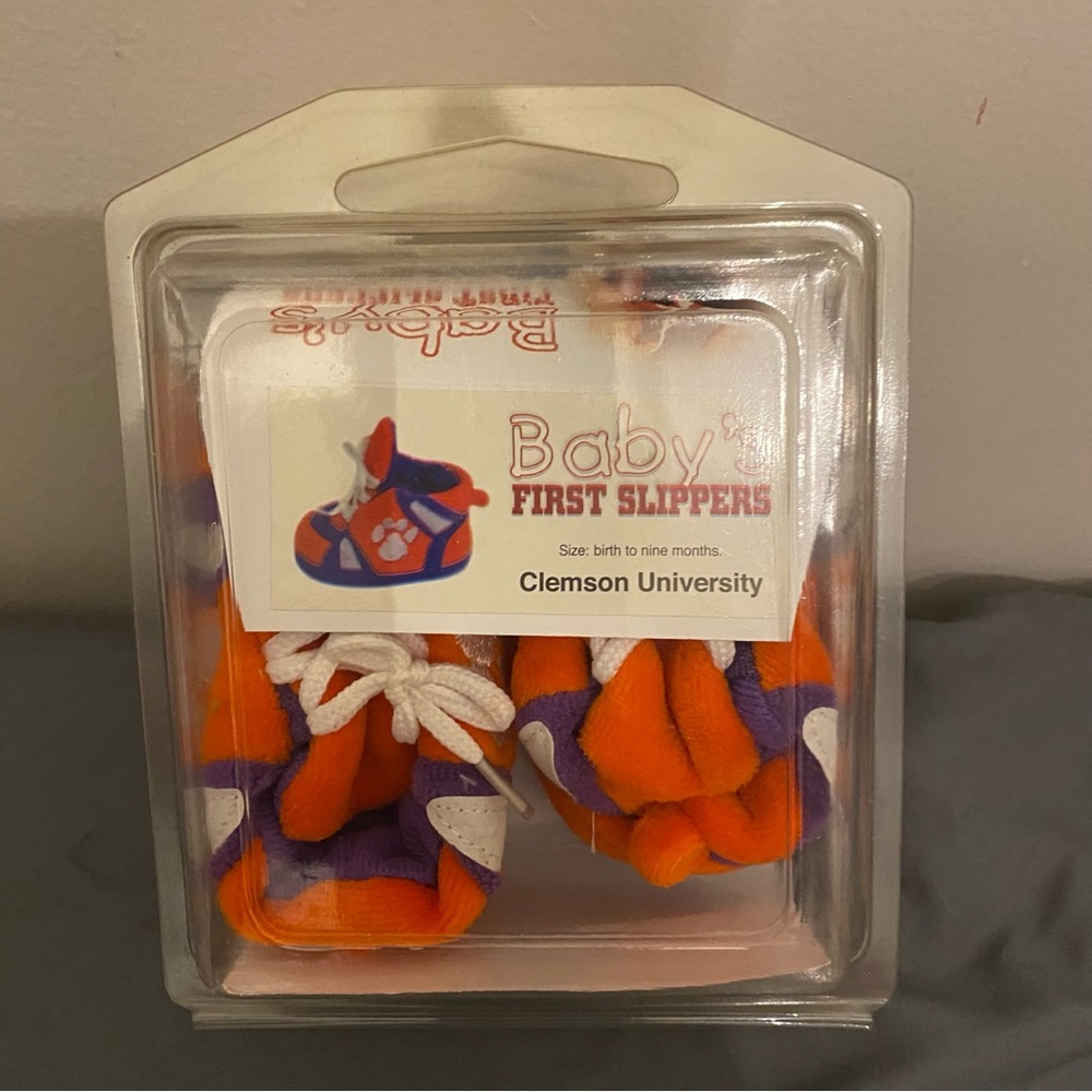 Clemson University Baby First Slippers